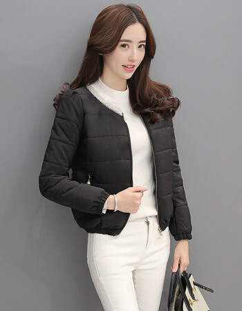 【京东优选 】2018新款秋棉袄女韩版修身显瘦短款女装棉衣棉服外套