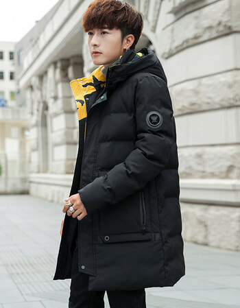 棉衣男士外套中长款2018冬季新款冬装棉袄韩版潮加厚工装羽绒棉服