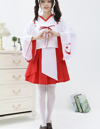 2020新款日本新月服风改良版和服犬夜叉桔梗巫女女装cosplay红白和服装2263 均码 图片价格品牌报价 京东