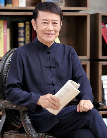 梨园榜唐装男中山装长袖套装中国风汉服男装中老年男式