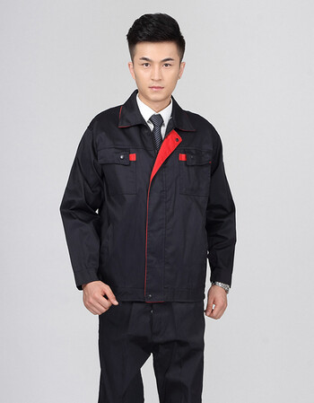 男装 工装 晳秀 皙秀长袖工作服套装男春秋厂服车间工人工服汽修工作