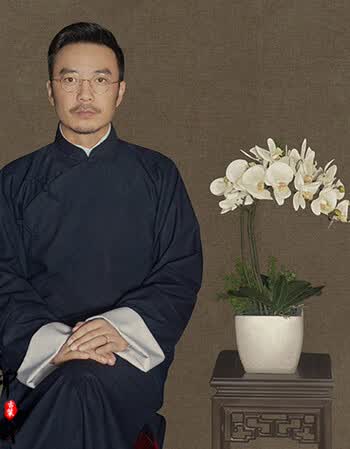 影视古装民国长衫影楼民国风写真服男士长袍相声服舞台演出服棉布 款1