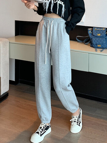 杰克琼斯jackjones高品质休闲卫裤女款20新款春秋季时尚显龄休闲裤子