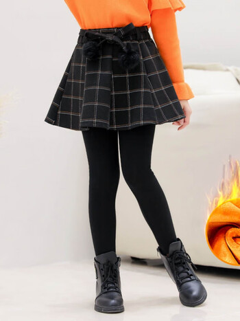 优优1点女童打底裤秋冬假两件裙裤儿童春秋加绒加厚裤子大童女孩外穿