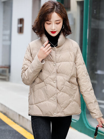 曼蓄小个子羽绒服女冬季新款外套女装冬装高档羽绒衣女士2022年秋冬