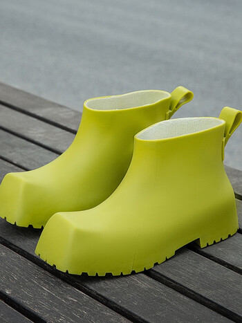 鞋靴>时尚女鞋>雨鞋/雨靴>dx&yibaa>dx&yibaa巴黎方头雨鞋女