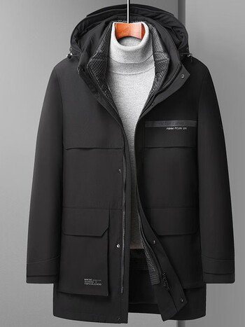 优衣库uniqlo中长款工装脱卸羽绒服一衣三穿加厚保暖防风抗寒商务休闲