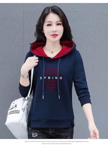 服饰内衣>女装>卫衣>优衣库>优衣库官方旗·舰店时尚连帽卫衣女新款春
