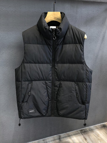 款高端羽绒马甲男士冬季外穿保暖加厚背心男 黑色 m【图片 价格 品牌