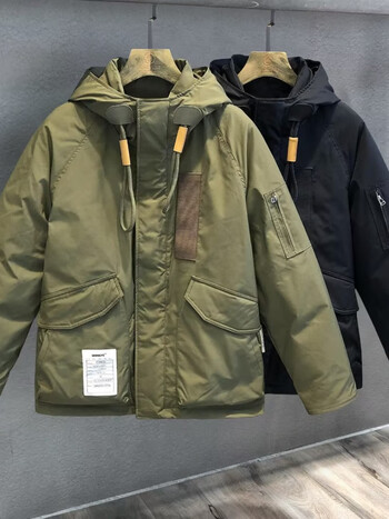 angelgonzales重磅加厚高充白鸭绒短款工装羽绒服男士冬季保暖潮牌