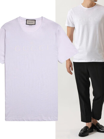 预售gucci古驰男装t恤男士字母印花休闲纯色短袖专柜直采预计三到五周