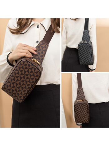 采宁胸包男女斜挎包包2023新款单肩日韩风潮流背包ins街头胸前包女士