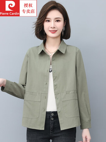 cardin)春装薄款外套女2024新款中年妇女上衣休闲时尚春秋宽松洋气