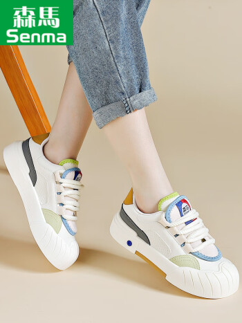 森马品牌小白鞋女2024年夏季新款透气鞋子厚底百搭运动休闲中学生板鞋