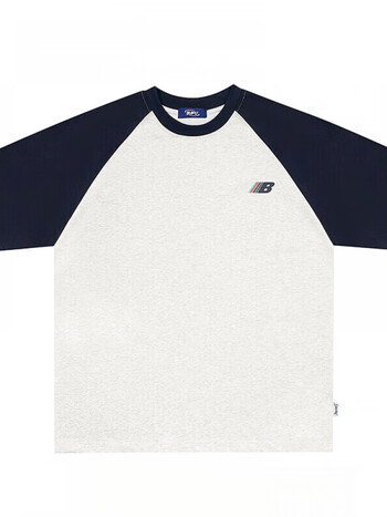 zhvninth亿万少年美式复古插肩短袖t恤男女夏季情侣国潮流半袖上衣tee