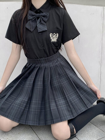 半身裙女春秋天学生校服包臀百褶裙套装小个子超短裙性感一步a字裙子