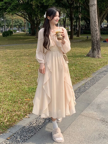 茵曼鸟仙女裙2023新款吊带裙子超仙森系夏天气质长裙连衣裙夏季女装