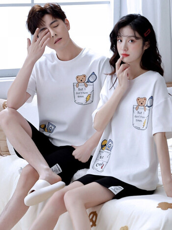 男装十大品牌服装夏季520t恤男士网红情侣睡衣女纯棉20