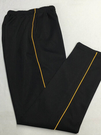 予瑾校裤一条杠初高中小学生运动裤细红蓝黄条纹直筒宽松男女校服裤子