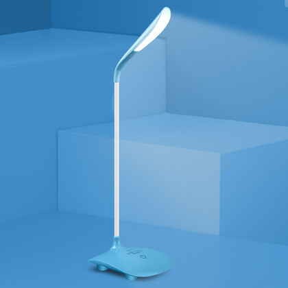 迪士尼disneyled充电台灯卧室床头灯三档调光hm60083蓝色