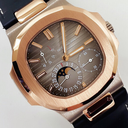 【二手95新】pp丨百达翡丽5712gr-001 自动机械 40毫米 男士 18k玫瑰