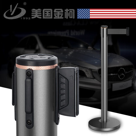 酒店银行商场户外移动围栏隔离带警戒线伸缩栏礼宾栏2米栏3米栏不锈钢