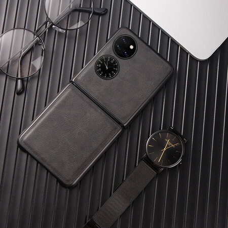 适用于华为p50pocket手机壳商务男折叠屏x2保护套真皮matex2典藏版防