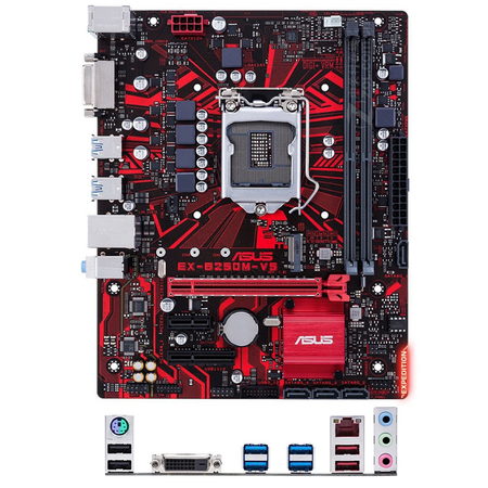 二手9成新华硕b250mv5主板cpu套装1151针可上75007600i37100华硕b250m