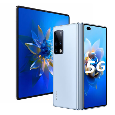 华为matex2折叠屏5g手机麒麟9000折叠款nfc红外冰晶蓝12g512g典藏版