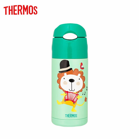 THERMOS水杯膳魔师吸管杯 儿童保温杯FFI-403-G...