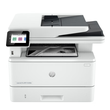 惠普(HP)4104fdn 黑白激光多功能一体机 打印复印扫描传真 自动双面大容量 有线连接 连续复印 企业级