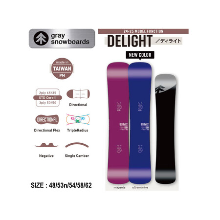 Gray snowboards  新雪季GRAY小树DELI...