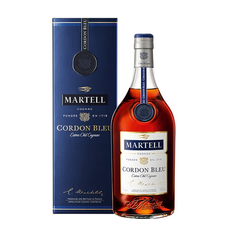 马爹利（Martell） 蓝带XO级 洋酒 干邑白兰地 10...