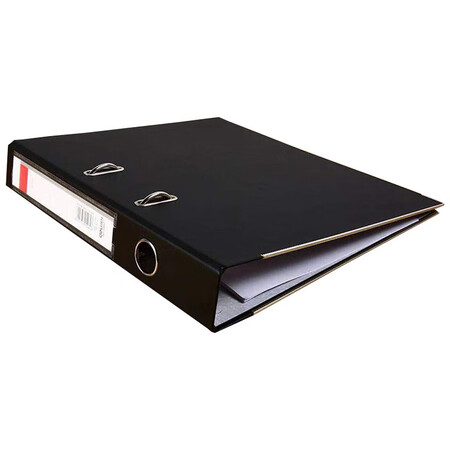 得力(deli)5462 a4快劳夹 活页打孔文件夹 (黑色 )(1只)