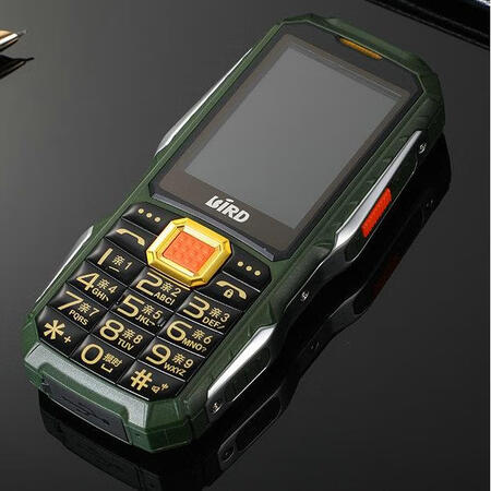 波导birdbird波导a660老年手机超长待机三防直板按键老人机移动军绿色