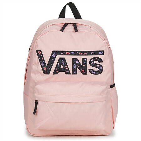 VANS/范斯女包休闲运动户外双肩背包大容量学生书包玫瑰色2...