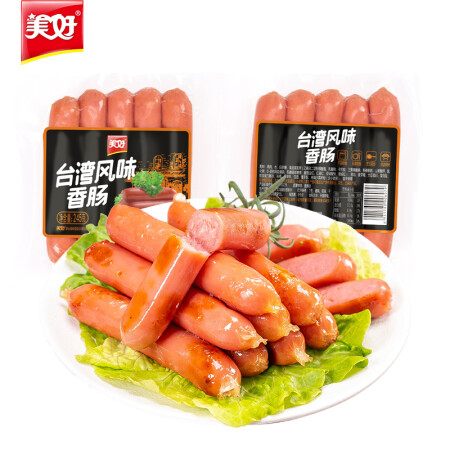 美好火腿肠 台湾风味香肠245g热狗烤肉肠铁板烧烤肠