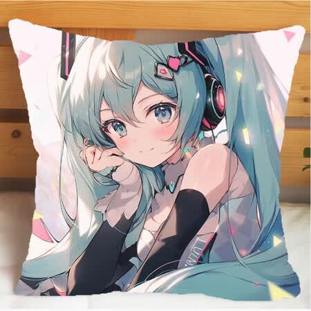 初音未来抱枕新款抱枕二次元动漫枕头沙发卧室宿舍靠枕学礼物 1.