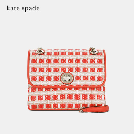 凯特丝蓓 KATE SPADE KS奢侈品 女士织物配皮手提...