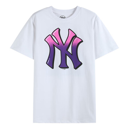 47brand美版MLB短袖T恤纯棉面料印花刺绣 NY/LA...