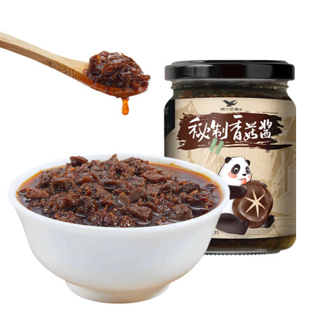 统一集团旗下 那街那巷品牌 秘制香菇酱 瓶装 210g/瓶 ...