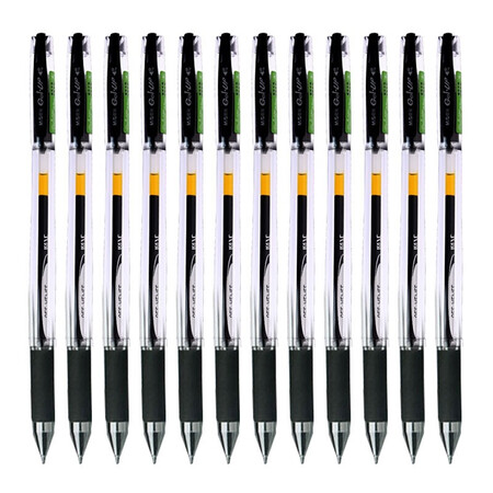 晨光 m&g k39a 晨光中性笔签字k39黑0.7 12支/盒(2盒)