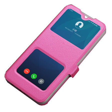 华为nova8se手机壳jscan00透明开窗活力版智能皮套翻盖式磁吸chlal60