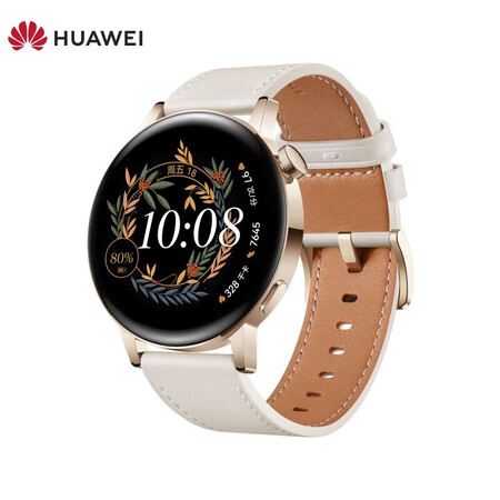【华为MIL-B19】华为HUAWEI WATCH GT3 华为手表 运动智能手表 两周长续航/蓝牙通话/血氧检测 雅致款 42mm 白色 ...