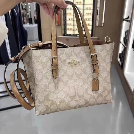 蔻驰（COACH）女包新款Mollie 25茉莉大号托特包购...