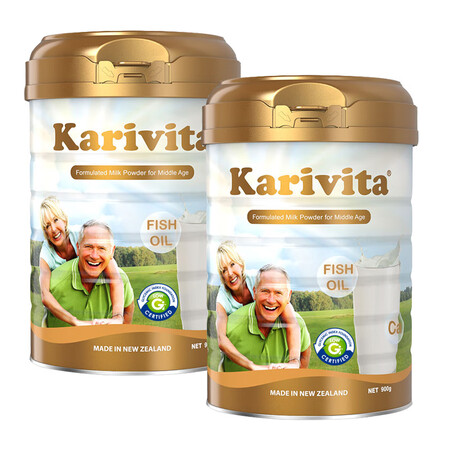 KARIVITA佳乳达新西兰原装进口中老年奶粉高钙多维脱脂奶...