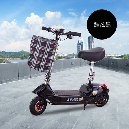 清仓尾货小海豚电瓶车迷你小型电动车女士代步车成人折叠锂电池电动