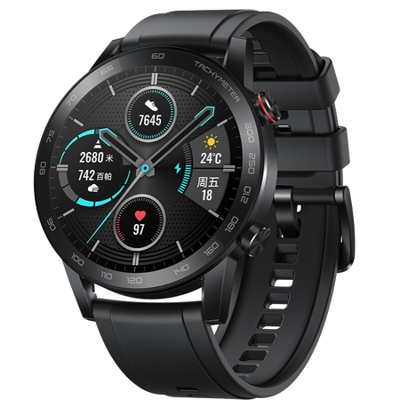 荣耀手表magicwatch246mm智能运动手表男女款音乐播放nfc扫码支付碳石