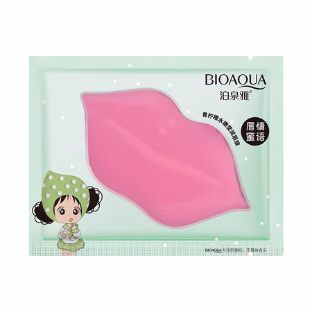 泊泉雅 BIOAOUA胶原蛋白滋润补水唇膜贴唇部护理护肤品 滋润护理唇膜 青柠檬8g(新