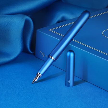 n9钢笔礼盒签字笔商务办公送礼男女生日礼物学生练字太极系列垂露蓝色